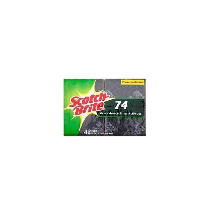 3M Sb 74 Yeşil Süngerli Ped 4'lü paket